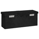 vidaXL fekete alumínium tárolóláda 50x15x20,5 cm