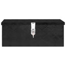 vidaXL fekete alumínium tárolóláda 60 x 23,5 x 23 cm