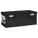 vidaXL fekete alumínium tárolóláda 60 x 23,5 x 23 cm