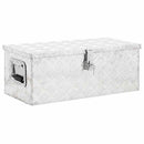 vidaXL ezüstszínű alumínium tárolóláda 70x31x27 cm