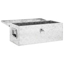 vidaXL ezüstszínű alumínium tárolóláda 70x31x27 cm
