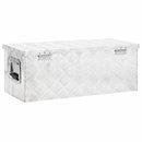 vidaXL ezüstszínű alumínium tárolóláda 70x31x27 cm