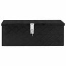 vidaXL fekete alumínium tárolóláda 70 x 31 x 27 cm
