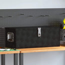 vidaXL fekete alumínium tárolóláda 70 x 31 x 27 cm