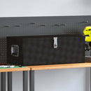 vidaXL fekete alumínium tárolóláda 80x39x30 cm
