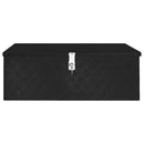 vidaXL fekete alumínium tárolóláda 90x47x33,5 cm
