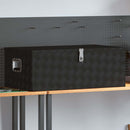 vidaXL fekete alumínium tárolóláda 100 x 55 x 37 cm