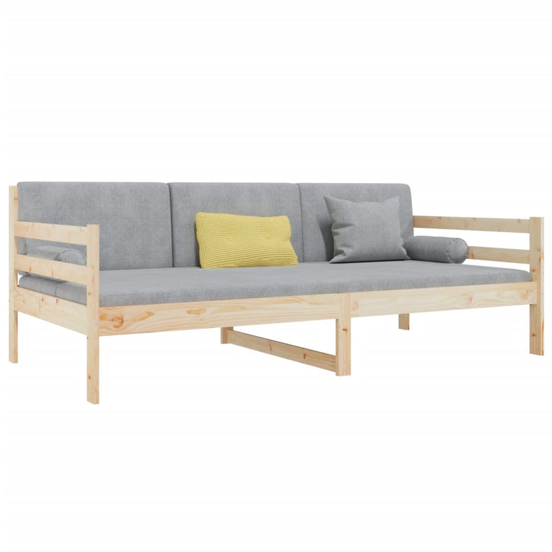 vidaXL tömör fenyőfa kanapéágy matrac nélkül 90 x 190 cm
