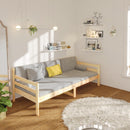 vidaXL tömör fenyőfa kanapéágy matrac nélkül 90 x 190 cm