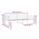 vidaXL tömör fenyőfa kanapéágy matrac nélkül 90 x 190 cm