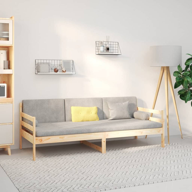 vidaXL tömör fenyőfa kanapéágy matrac nélkül 90 x 190 cm