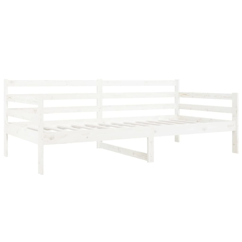 vidaXL fehér tömör fenyőfa kanapéágy matrac nélkül 90 x 190 cm