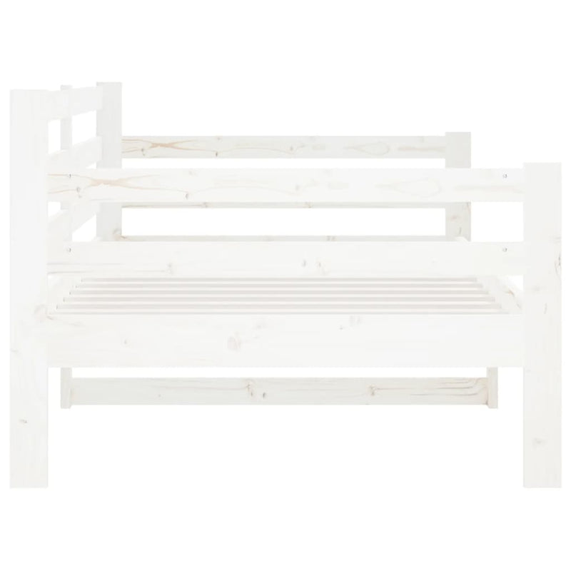 vidaXL fehér tömör fenyőfa kanapéágy matrac nélkül 90 x 190 cm