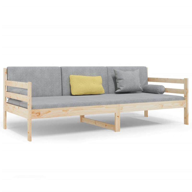 vidaXL tömör fenyőfa kanapéágy matrac nélkül 80 x 200 cm