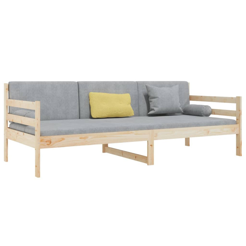 vidaXL tömör fenyőfa kanapéágy matrac nélkül 80 x 200 cm