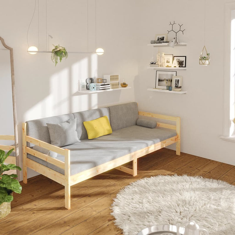 vidaXL tömör fenyőfa kanapéágy matrac nélkül 80 x 200 cm