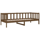 vidaXL mézbarna tömör fenyőfa kanapéágy 80 x 200 cm