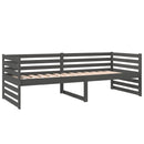 vidaXL szürke tömör fenyőfa kanapéágy 80 x 200 cm