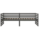 vidaXL szürke tömör fenyőfa kanapéágy 80 x 200 cm