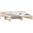vidaXL kihúzható nappali ágy matrac nélkül 80x200 cm