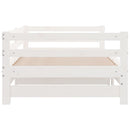 vidaXL fehér kihúzható nappali ágy matrac nélkül 80x200 cm