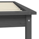 vidaXL szürke tömör fenyőfa ágykeret 90 x 200 cm