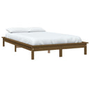 vidaXL mézbarna tömör fenyőfa ágykeret 120 x 190 cm (Small Double)