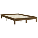 vidaXL mézbarna tömör fenyőfa ágykeret 120 x 190 cm (Small Double)
