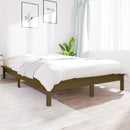 vidaXL mézbarna tömör fenyőfa ágykeret 120 x 190 cm (Small Double)
