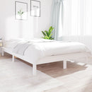 vidaXL fehér tömör fenyőfa ágy matrac nélkül 140x190 cm