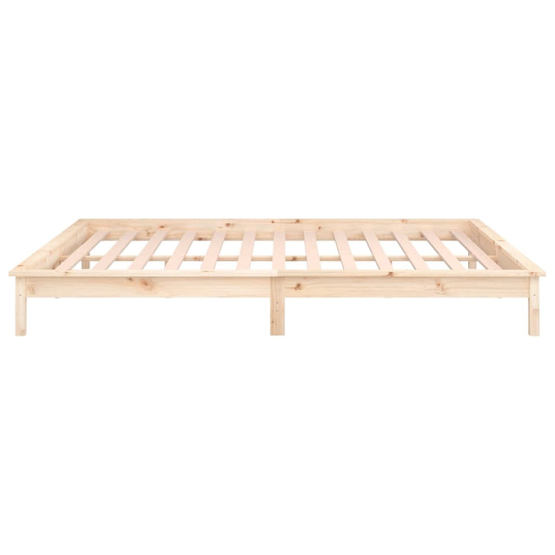vidaXL tömör fa ágykeret LED-ekkel 180x200 cm (Super King)