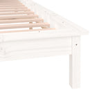 vidaXL fehér tömör fa ágykeret LED-ekkel 180 x 200 cm (Super King)