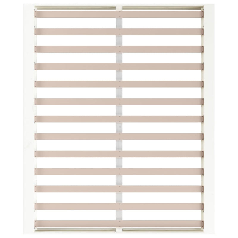 vidaXL fehér tömör fa ágykeret 200 x 200 cm