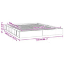 vidaXL tömör fa ágykeret 150 x 200 cm (King Size)