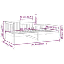 vidaXL tömör fenyőfa kanapéágy matrac nélkül 80 x 200 cm