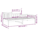 vidaXL tömör fenyőfa kanapéágy matrac nélkül 90 x 200 cm