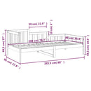 vidaXL fehér tömör fenyőfa kanapéágy matrac nélkül 90 x 200 cm