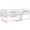 vidaXL tömör fenyőfa kanapéágy matrac nélkül 90 x 200 cm