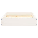 vidaXL fehér tömör fenyőfa kutyaágy 51,5x44x9 cm