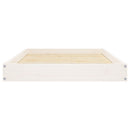 vidaXL fehér tömör fenyőfa kutyaágy 91,5x64x9 cm