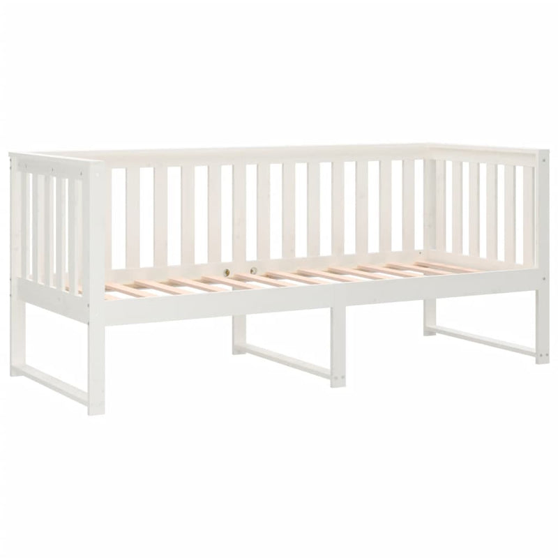 vidaXL fehér tömör fenyőfa kanapéágy matrac nélkül 80 x 200 cm