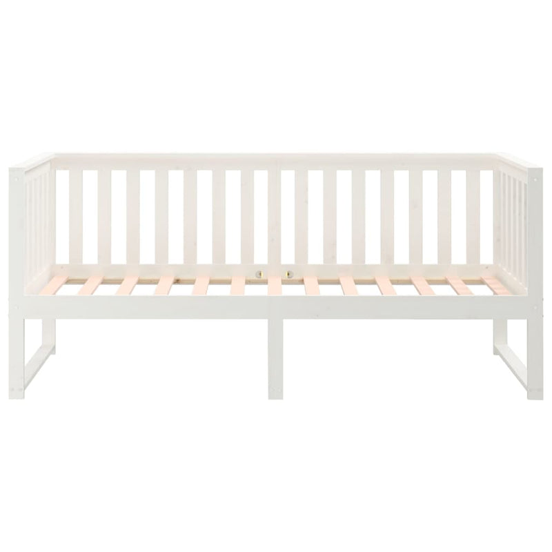 vidaXL fehér tömör fenyőfa kanapéágy matrac nélkül 80 x 200 cm