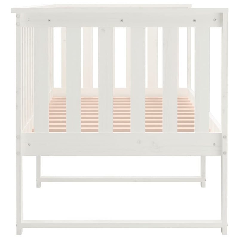 vidaXL fehér tömör fenyőfa kanapéágy matrac nélkül 80 x 200 cm
