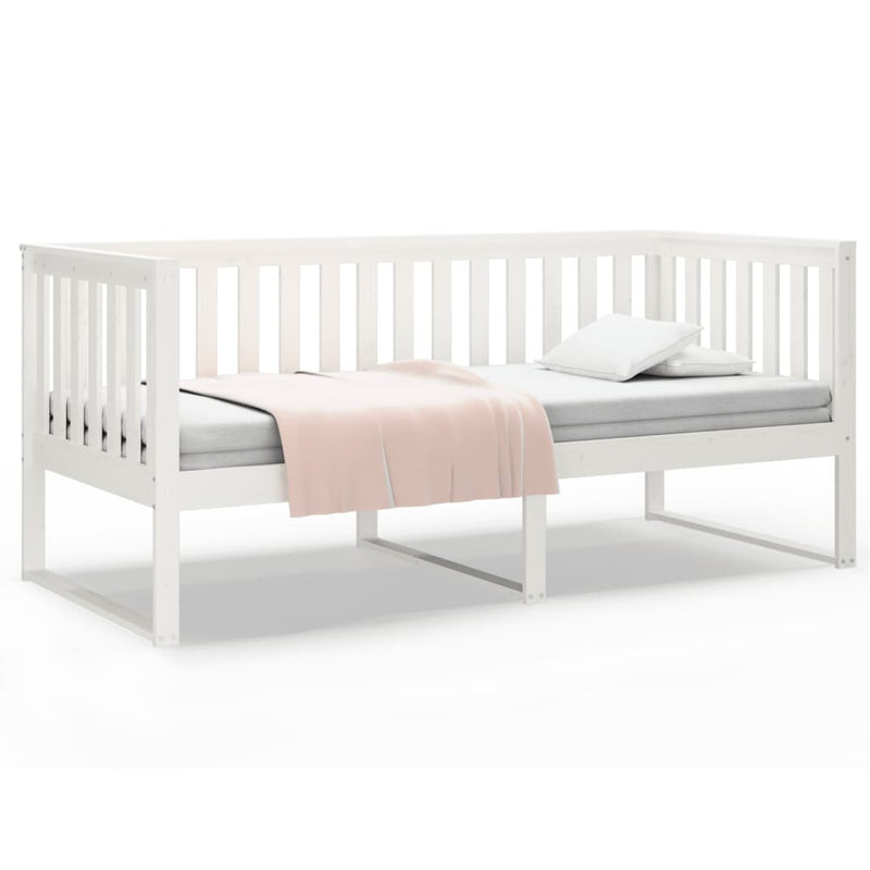 vidaXL fehér tömör fenyőfa kanapéágy matrac nélkül 90 x 190 cm