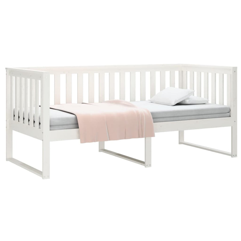 vidaXL fehér tömör fenyőfa kanapéágy matrac nélkül 90 x 190 cm