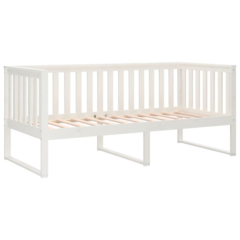 vidaXL fehér tömör fenyőfa kanapéágy matrac nélkül 90 x 190 cm