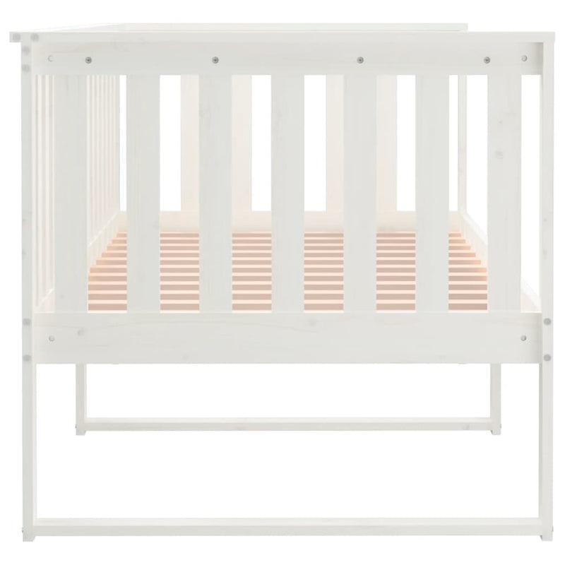 vidaXL fehér tömör fenyőfa kanapéágy matrac nélkül 90 x 190 cm