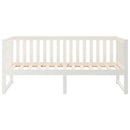 vidaXL kanapéágy ágy matrac fehér 75x190 cm tömör fa fenyőfa