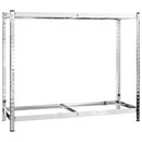 vidaXL ezüstszínű 2-rétegű acél gumiabroncstartó 110 x 40 x 110 cm