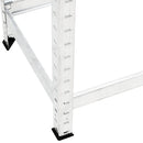 vidaXL 2 db ezüstszínű 2 szintes acél gumiabroncstartó 110x40x110 cm